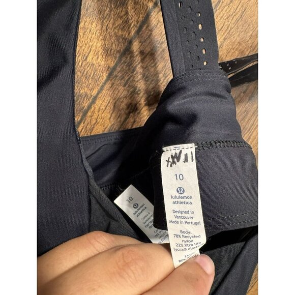 NWT Lululemon Vitalize Swim Bra Black SZ 10 - Picture 5 of 5